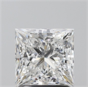 Diamante Natural 1.70 quilates, Princesa , Color E, claridad SI2 y certificado GIA
