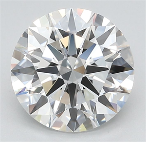 Picture of Lab Grown Diamond 2.35 Carats, Round with Ideal Cut, D Color, IF Clarity and Certified by IGI