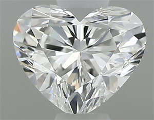 Picture of Natural Diamond 0.35 Carats, Heart with  Cut, F Color, IF Clarity and Certified by GIA
