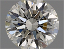 Natural Diamond 0.70 Carats, Round with Excellent Cut, H Color, VVS2 Clarity and Certified by GIA