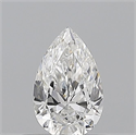 Diamante Natural 0.51 quilates, De pera , Color E, claridad VVS2 y certificado GIA