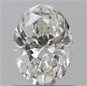 Natural Diamond 1.01 Carats, Oval with  Cut, H Color, VS1 Clarity and Certified by GIA