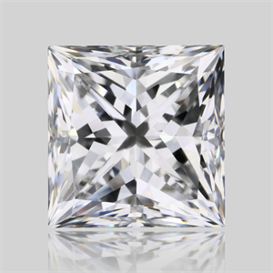 Picture of Natural Diamond 1.02 Carats, Princess with  Cut, E Color, VVS2 Clarity and Certified by GIA