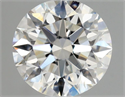 Natural Diamond 0.70 Carats, Round with Excellent Cut, F Color, SI1 Clarity and Certified by GIA