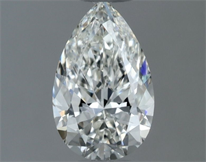 Picture of Natural Diamond 0.53 Carats, Pear with  Cut, I Color, VVS2 Clarity and Certified by GIA