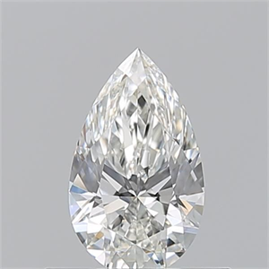 Picture of Natural Diamond 0.50 Carats, Pear with  Cut, H Color, VVS1 Clarity and Certified by GIA