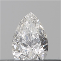 Diamante Natural 0.13 quilates, De pera , Color E, claridad VVS2 y certificado IGI