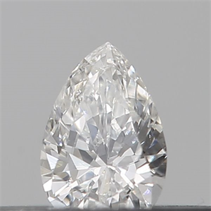 Picture of Natural Diamond 0.13 Carats, Pear with  Cut, E Color, VVS2 Clarity and Certified by IGI