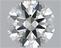 Natural Diamond 0.80 Carats, Round with Excellent Cut, F Color, SI2 Clarity and Certified by HRD