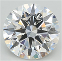 Lab Grown Diamond 5.53 Carats, Round with Ideal Cut, E Color, VVS2 Clarity and Certified by IGI