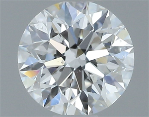 Picture of Natural Diamond 0.42 Carats, Round with Excellent Cut, D Color, SI1 Clarity and Certified by GIA
