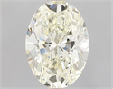 Natural Diamond 0.71 Carats, Oval with  Cut, L Color, VVS1 Clarity and Certified by GIA
