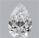Natural Diamond 0.80 Carats, Pear with  Cut, D Color, VVS2 Clarity and Certified by GIA