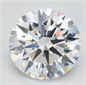 Lab Grown Diamond 2.32 Carats, Round with Excellent Cut, D Color, FL Clarity and Certified by GIA