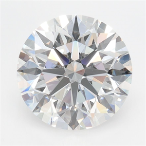 Picture of Lab Grown Diamond 3.35 Carats, Round with Ideal Cut, D Color, IF Clarity and Certified by IGI
