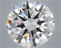 Lab Grown Diamond 6.03 Carats, Round with Excellent Cut, E Color, VVS2 Clarity and Certified by IGI
