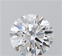 Natural Diamond 0.43 Carats, Round with Excellent Cut, F Color, SI1 Clarity and Certified by GIA
