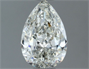 Natural Diamond 1.00 Carats, Pear with  Cut, H Color, VS1 Clarity and Certified by IGI