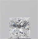 Natural Diamond 0.70 Carats, Princess with  Cut, D Color, VS2 Clarity and Certified by GIA