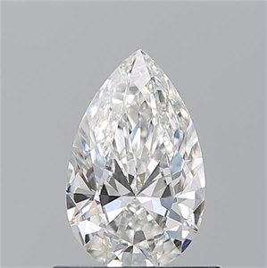 Picture of Natural Diamond 0.70 Carats, Pear with  Cut, H Color, SI1 Clarity and Certified by GIA