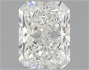 Natural Diamond 0.70 Carats, Radiant with  Cut, F Color, VVS2 Clarity and Certified by IGI