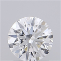 Lab Grown Diamond 1.05 Carats, Round with Excellent Cut, D Color, VVS1 Clarity and Certified by IGI