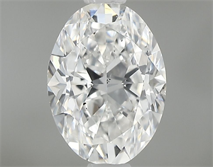 Picture of Natural Diamond 0.90 Carats, Oval with  Cut, E Color, SI1 Clarity and Certified by GIA