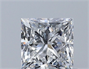 Natural Diamond 0.50 Carats, Princess with  Cut, E Color, VS2 Clarity and Certified by GIA