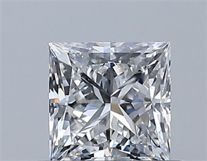 Picture of Natural Diamond 0.50 Carats, Princess with  Cut, E Color, VS2 Clarity and Certified by GIA