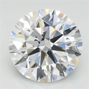Picture of Lab Grown Diamond 3.68 Carats, Round with Ideal Cut, D Color, IF Clarity and Certified by IGI