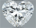 Natural Diamond 0.62 Carats, Heart with  Cut, I Color, SI1 Clarity and Certified by GIA