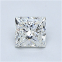 Natural Diamond 1.50 Carats, Princess with  Cut, H Color, VS1 Clarity and Certified by GIA