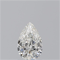 Diamante Natural 0.70 quilates, De pera , Color H, claridad SI1 y certificado GIA