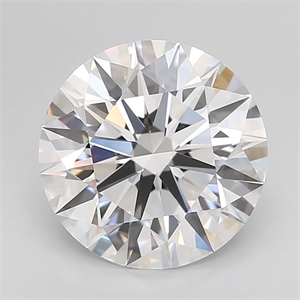 Picture of Lab Grown Diamond 4.13 Carats, Round with Ideal Cut, D Color, IF Clarity and Certified by IGI