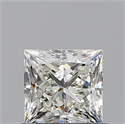 Natural Diamond 0.50 Carats, Princess with  Cut, I Color, SI1 Clarity and Certified by GIA