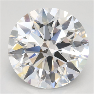 Picture of Lab Grown Diamond 3.47 Carats, Round with Ideal Cut, D Color, VVS1 Clarity and Certified by IGI