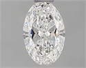 Natural Diamond 0.50 Carats, Oval with  Cut, E Color, VVS1 Clarity and Certified by GIA