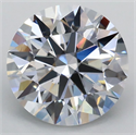 Del inventario de diamantes de laboratorio, 3.09 quilates, Redondo , Color E, claridad VVS2 y certificado IGI