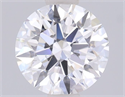 Lab Grown Diamond 1.05 Carats, Round with Ideal Cut, E Color, IF Clarity and Certified by IGI