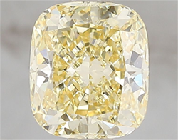 Picture of Lab Grown Diamond 2.08 Carats, CUSHION MODIFIED with  Cut, Fancy Intense Yellow Color, VS1 Clarity and Certified by IGI