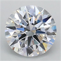 Lab Grown Diamond 1.01 Carats, Round with Ideal Cut, D Color, VVS2 Clarity and Certified by IGI