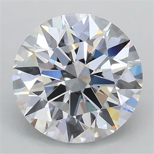 Picture of Lab Grown Diamond 1.01 Carats, Round with Ideal Cut, D Color, VVS2 Clarity and Certified by IGI