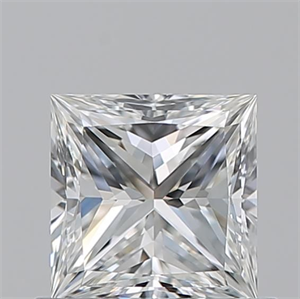 Picture of Natural Diamond 0.71 Carats, Princess with  Cut, G Color, VVS2 Clarity and Certified by GIA