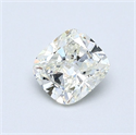Natural Diamond 0.51 Carats, Cushion with  Cut, J Color, VVS2 Clarity and Certified by GIA