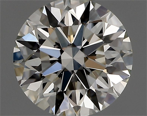 Picture of Natural Diamond 0.53 Carats, Round with Excellent Cut, I Color, VVS2 Clarity and Certified by GIA