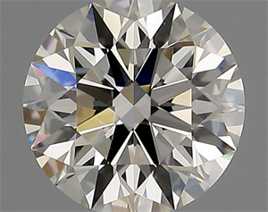 Picture of Natural Diamond 0.76 Carats, Round with Excellent Cut, J Color, VS1 Clarity and Certified by GIA
