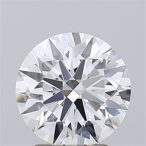 Picture of Lab Grown Diamond 2.52 Carats, Round with Ideal Cut, D Color, IF Clarity and Certified by IGI