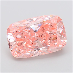Picture of Lab Grown Diamond 5.03 Carats, CUSHION MODIFIED with  Cut, Fancy Vivid Pink Color, VS1 Clarity and Certified by IGI