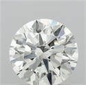 Natural Diamond 0.90 Carats, Round with Excellent Cut, I Color, VS2 Clarity and Certified by IGI