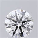 Lab Grown Diamond 1.20 Carats, Round with Ideal Cut, E Color, VVS1 Clarity and Certified by IGI